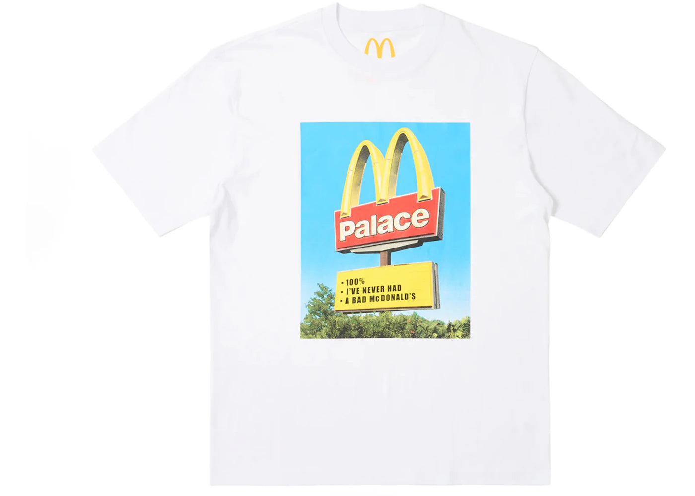Palace x McDonald's Sign T-shirt White -1