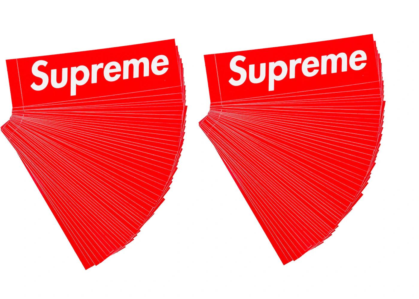 Supreme Red Box Logo 100x Sticker Lot-1