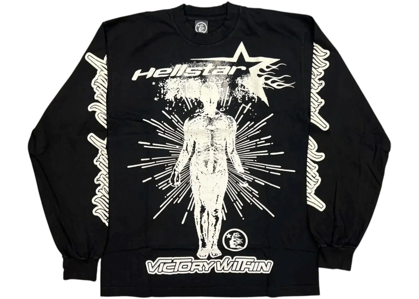 Hellstar Overseas Inner Star L/S T-shirt Black -1