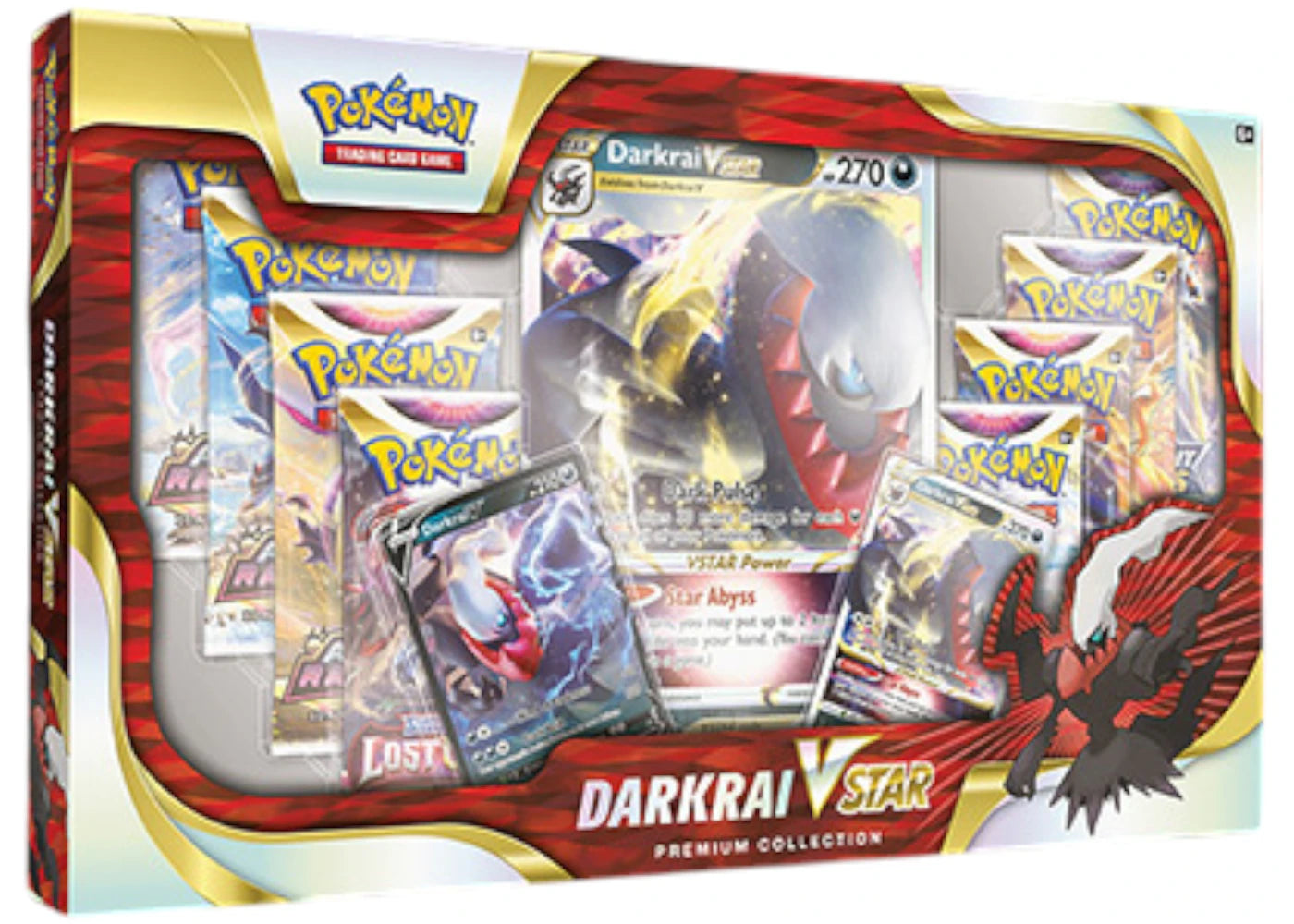 2022 Pokémon Sword & Shield Darkrai VSTAR Premium Collection Box -1