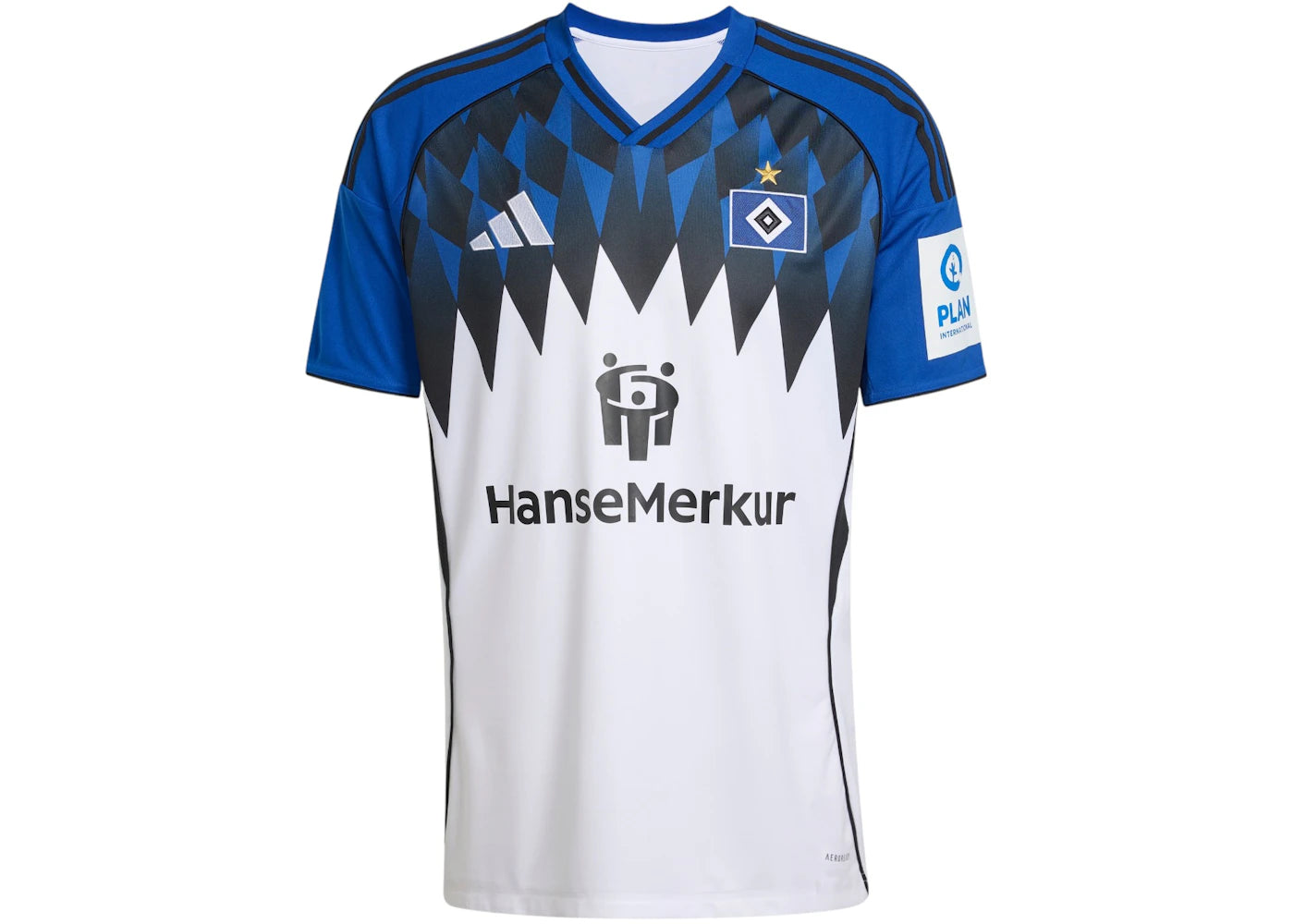 adidas Hamburger Sv 25/26 Home Jersey White Royal Blue -1