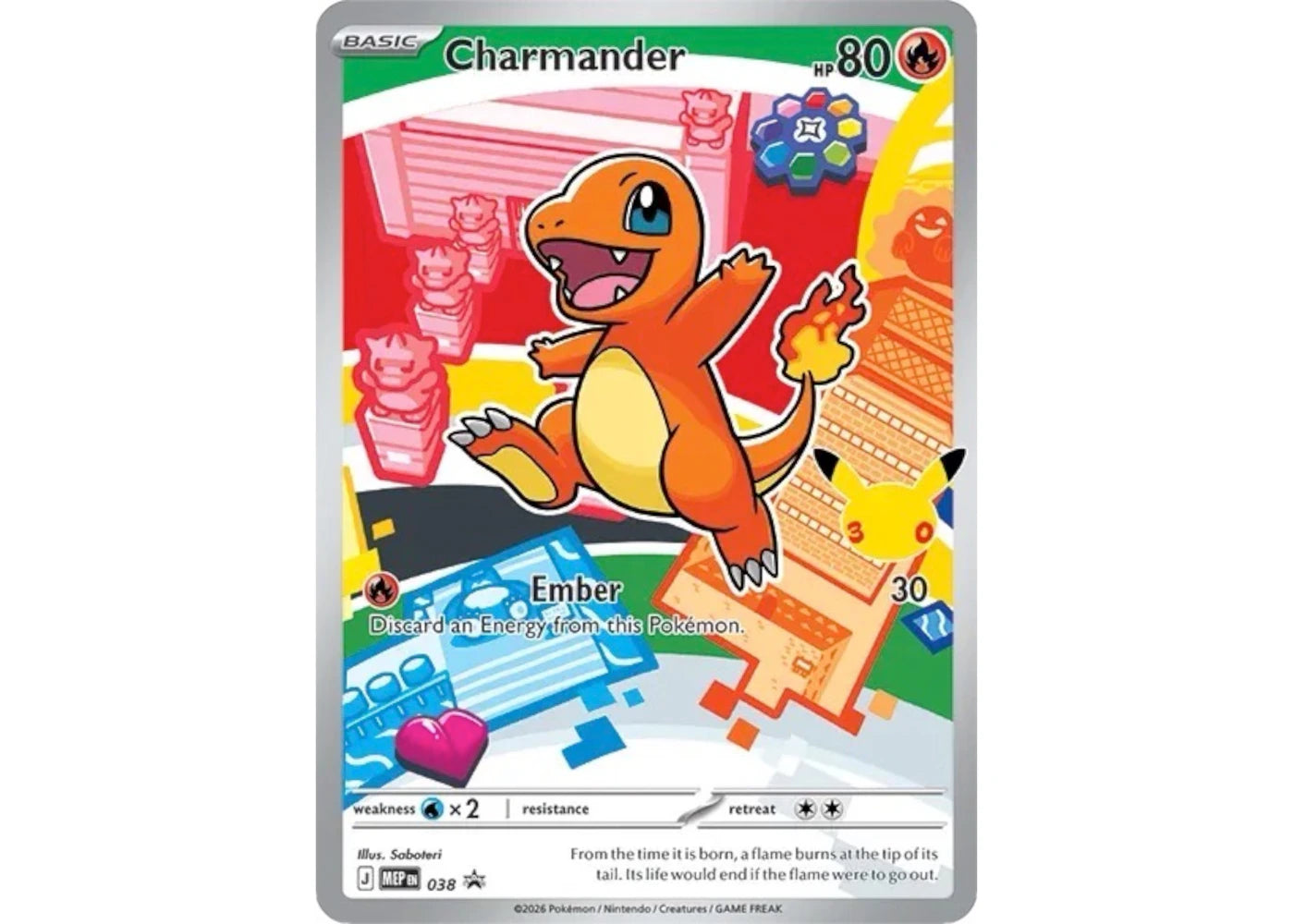 Charmander 2026 Pokémon Mega Evolution First Partners Collection Promo 38 Ungraded -1