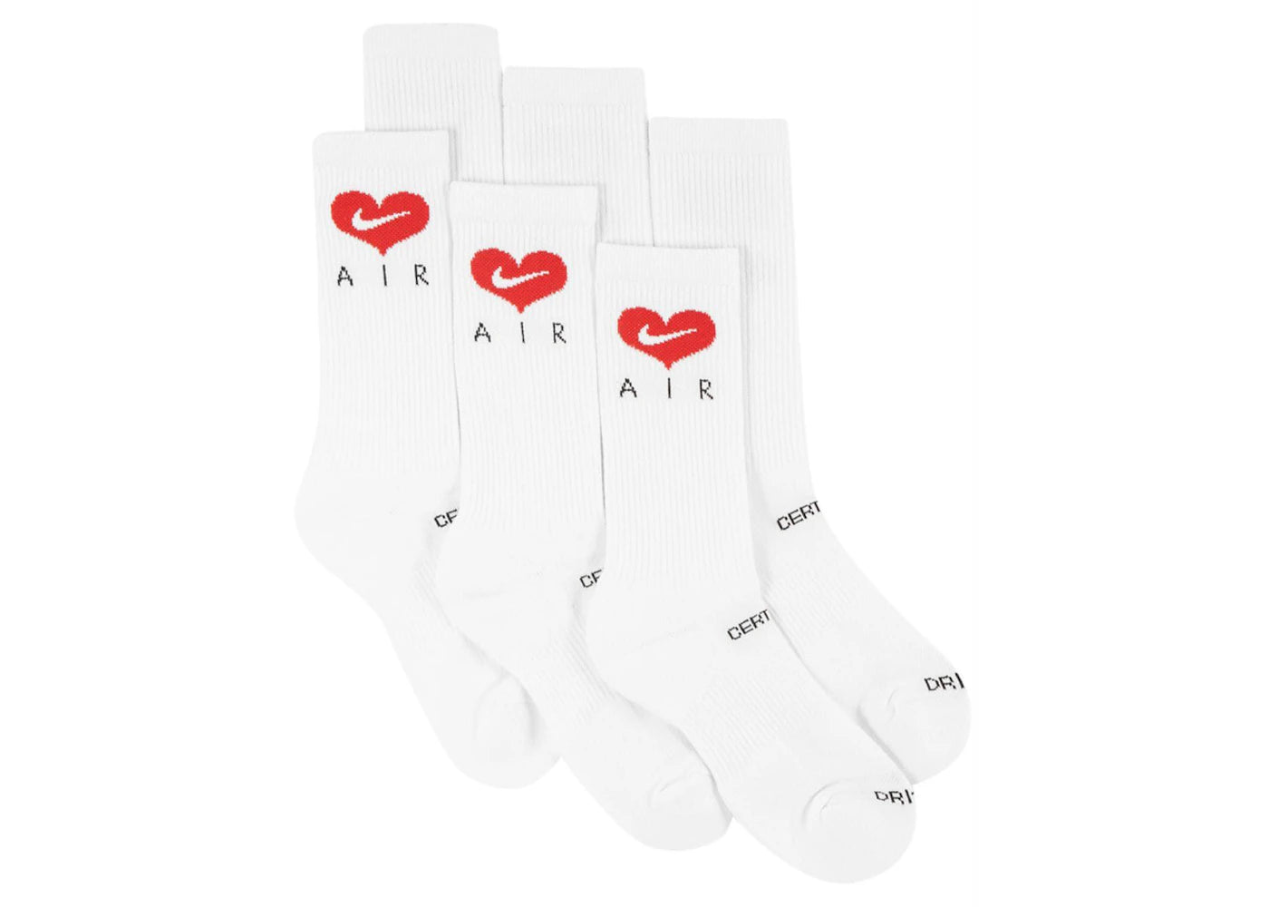 Nike x Drake Certified Lover Boy Socks (3 Pack) White -1