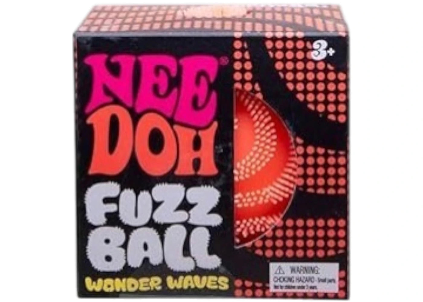 NeeDoh Fuzz Ball Wonder Waves Squishy Fidget Toy Orage -1