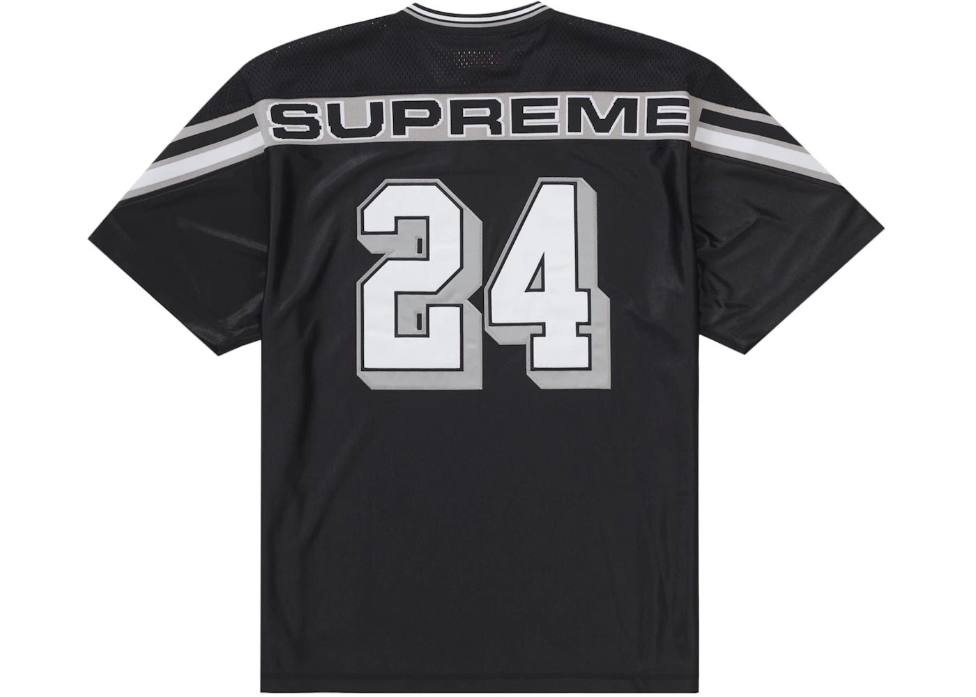 Supreme Jacquard Rib Football Jersey Black -1