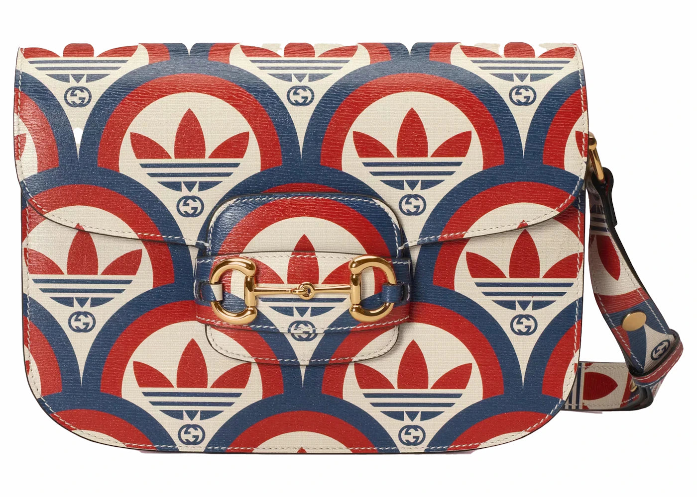 Gucci x adidas Horsebit 1955 Shoulder Bag Blue/Red -1