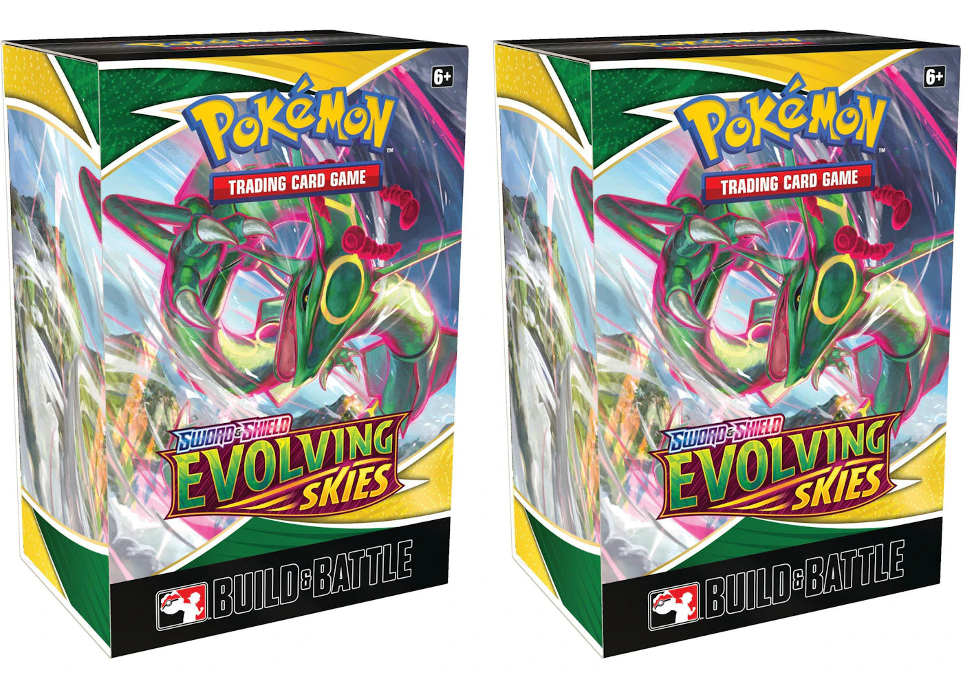 Pokémon TCG Sword & Shield Evolving Skies Build & Battle Box 2x Lot -1