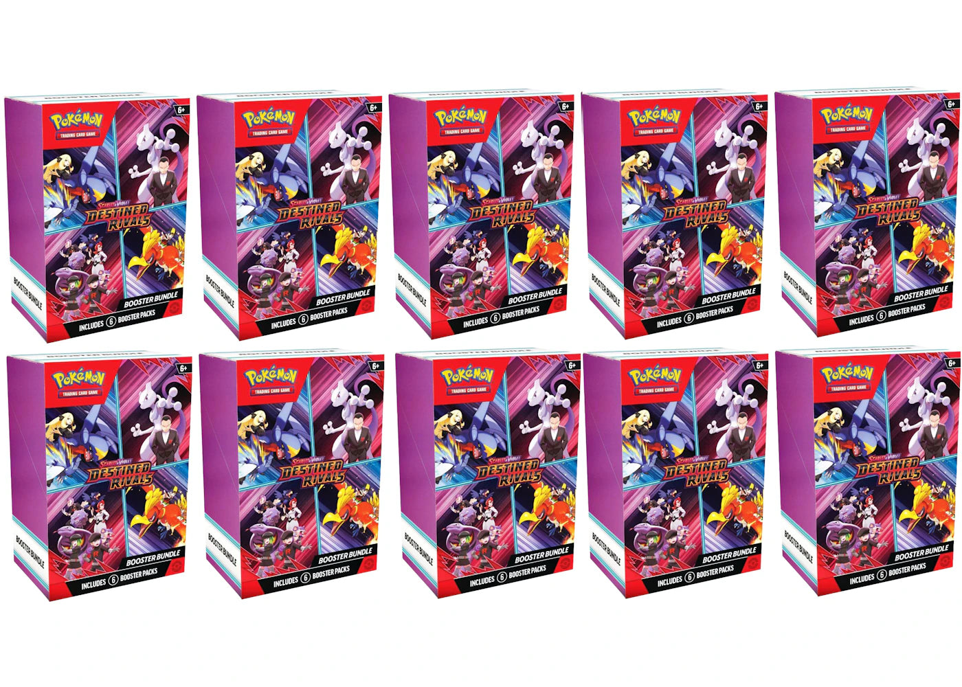2025 Pokémon Scarlet & Violet Destined Rivals Booster Bundle 10x Lot -1