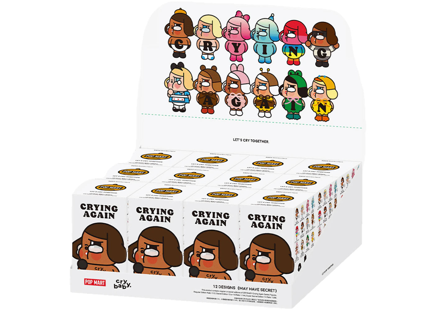 Pop Mart Crybaby Crying Again Series Figure Sealed Case (12 Blind Box) -1