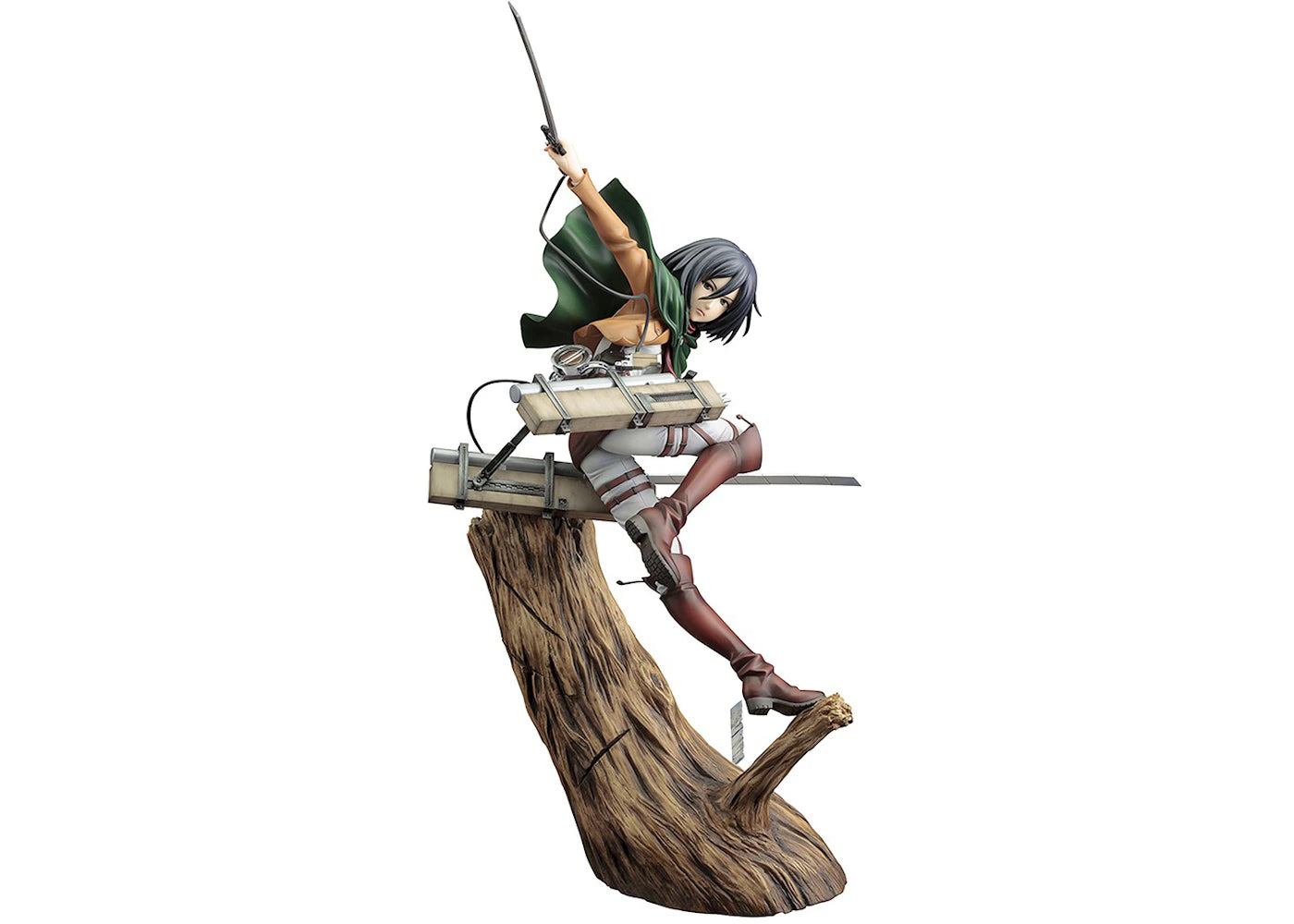 Kotobukiya Artfx J Attack On Titan Mikasa Ackerman Renewal Package Version Figure Brown -1