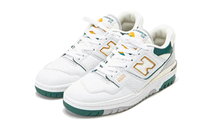 New Balance 550 White Nightwatch Green