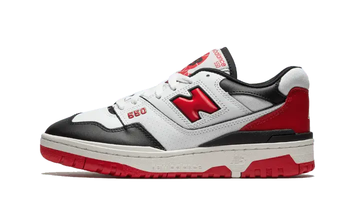 New Balance 550 White Red Black - BB550HR1