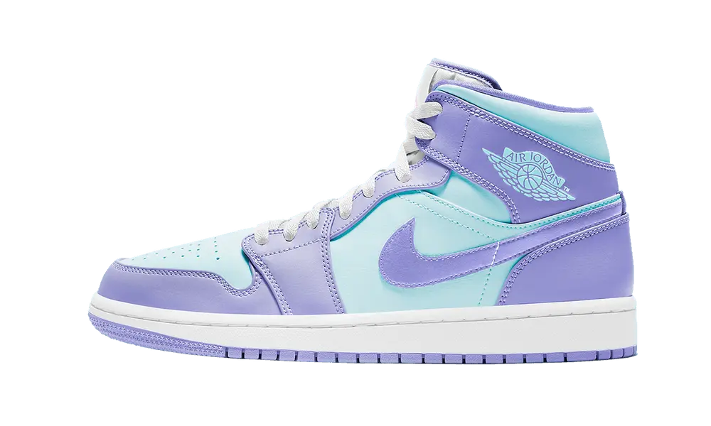 Jordan 1 Mid Purple Aqua - MTHOR SHOP