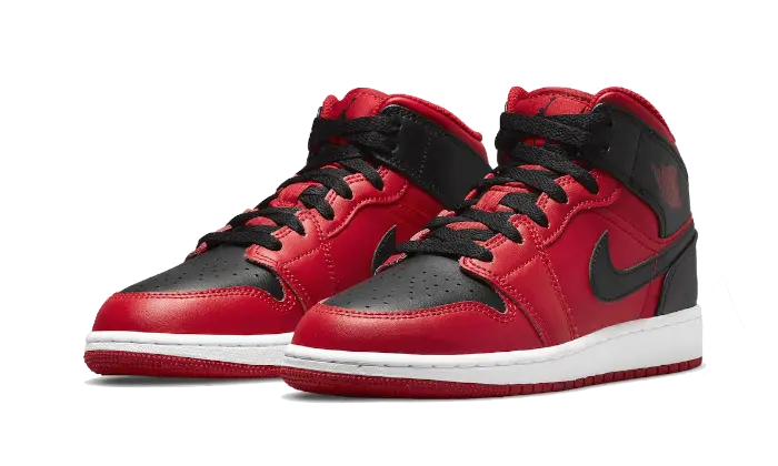 Air Jordan 1 Mid Reverse Bred - 554725-660