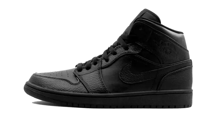 Air Jordan 1 Mid Triple Black - 554724-091