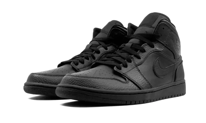 Air Jordan 1 Mid Triple Black - 554724-091