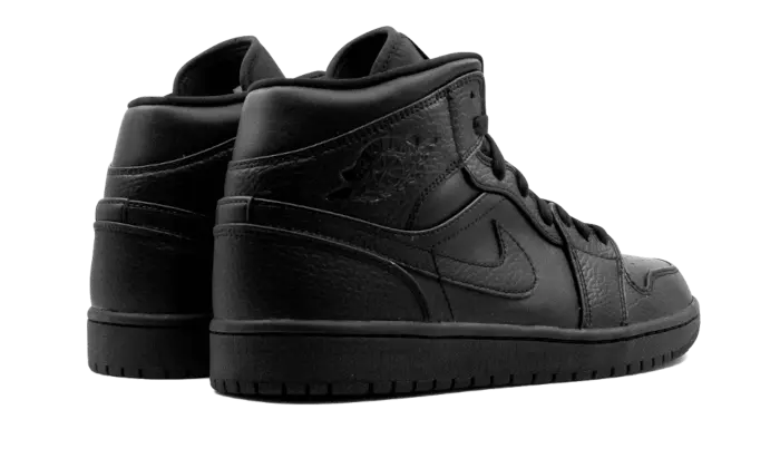 Air Jordan 1 Mid Triple Black - 554724-091