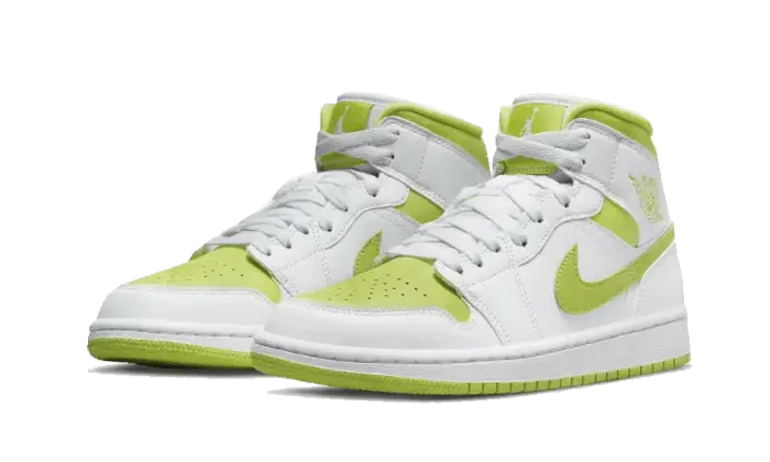 Air Jordan 1 Mid White Lime