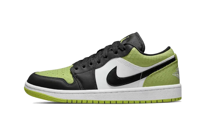 Air Jordan 1 Low Vivid Green Snakeskin