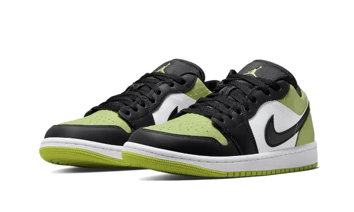 Air Jordan 1 Low Vivid Green Snakeskin