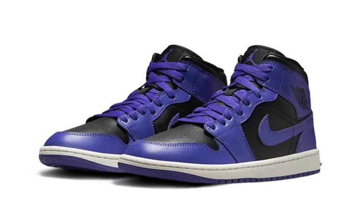 Air Jordan 1 Mid Purple Black