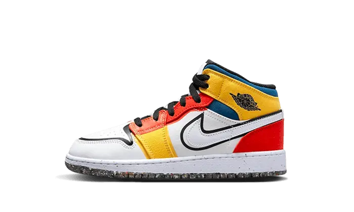 Air Jordan 1 Mid SE Multicolor Enfant (GS)