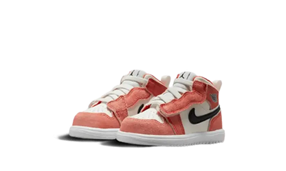 Air Jordan 1 Mid SE Orange Suede Bébé (TD)