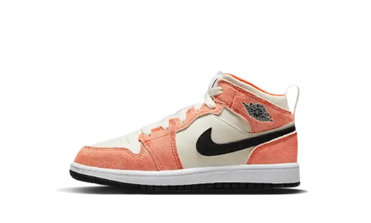 Air Jordan 1 Mid SE Orange Suede Enfant (PS)