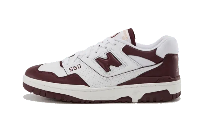 New Balance 550 White Burgundy 2.0