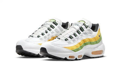 Air Max 95 Essential White Green Apple Tour Yellow