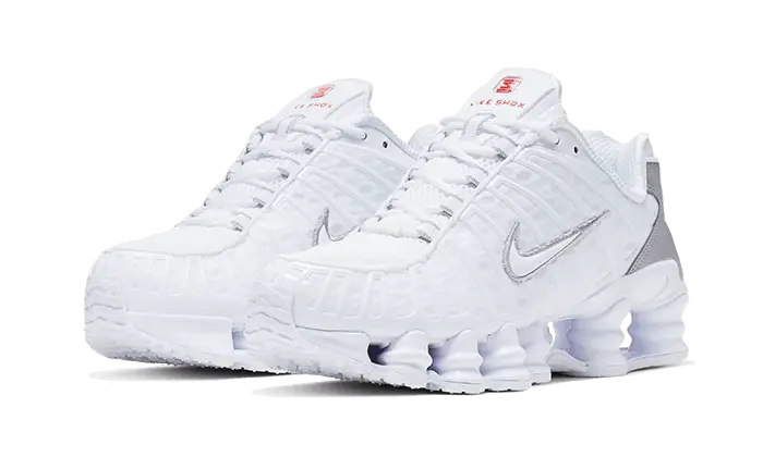 Nike Shox TL White Metallic Silver Max Orange (W)