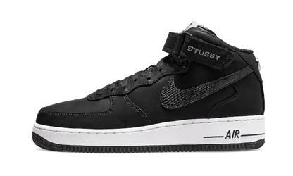 Air Force 1 Mid Stussy All Black