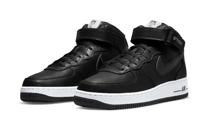 Air Force 1 Mid Stussy All Black