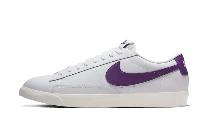 Nike Blazer Low Leather White Purple - CI6377-103