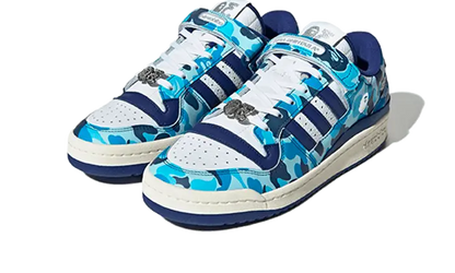 Adidas Forum 84 Low Bape 30th Anniversary Blue Camo