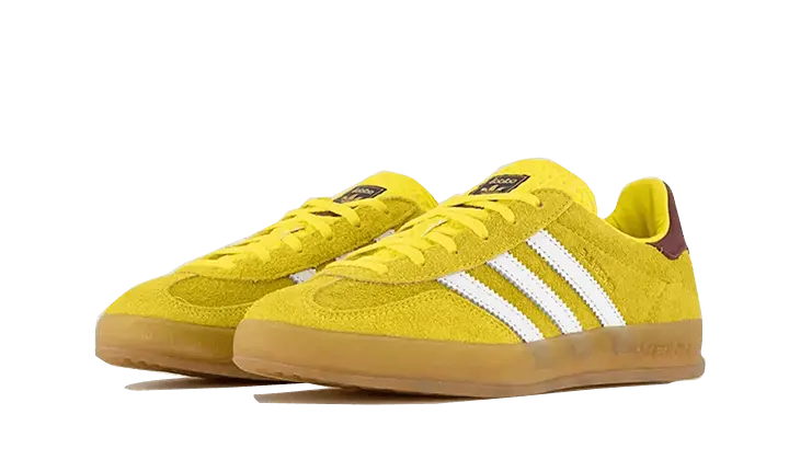 Adidas Gazelle Indoor Bright Yellow Burgundy