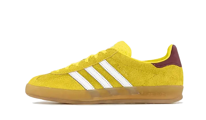 Adidas Gazelle Indoor Bright Yellow Burgundy