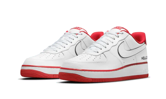 Nike Air Force 1 Low '07 LX Hello White University Red - CZ0327-100