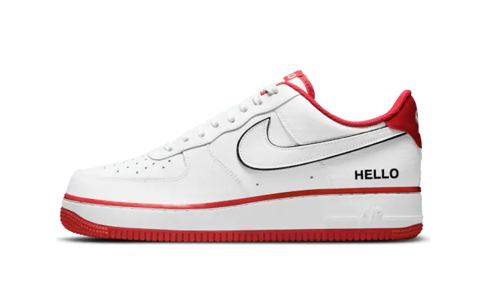 Nike Air Force 1 Low '07 LX Hello White University Red - CZ0327-100