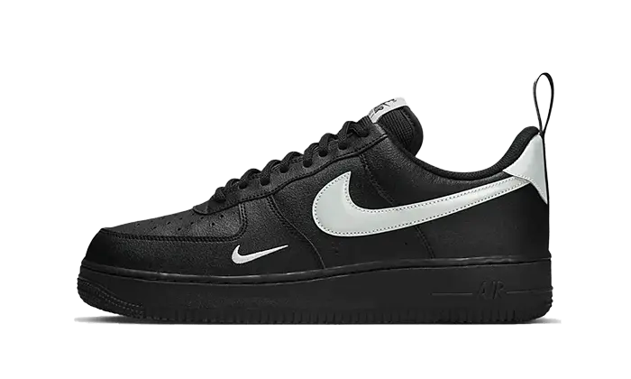Black and silver af1 on sale
