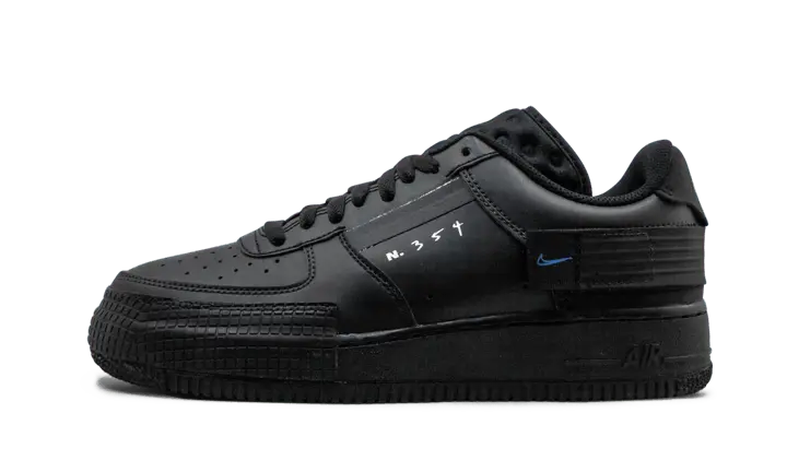 Nike Air Force 1 Low Drop Type Triple Black - AT7859-001