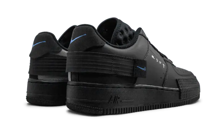 Nike Air Force 1 Low Drop Type Triple Black - AT7859-001