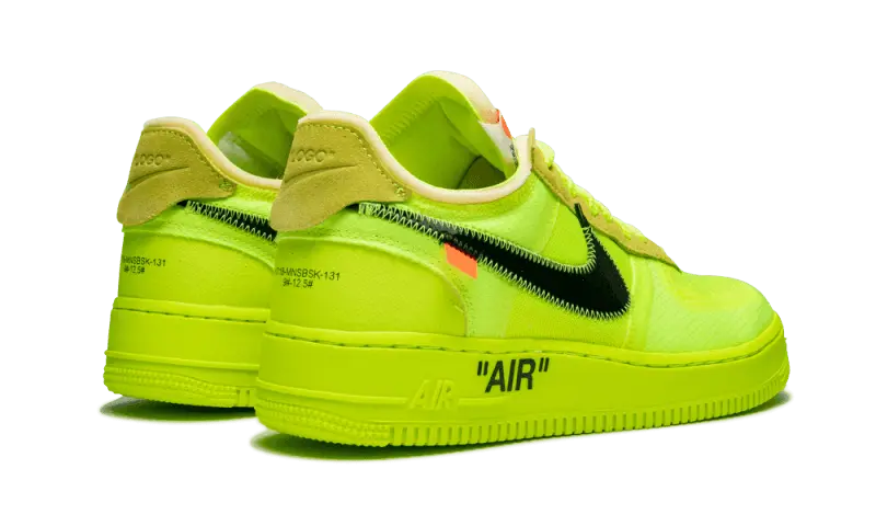 Air force one blanche et jaune fluo hot sale