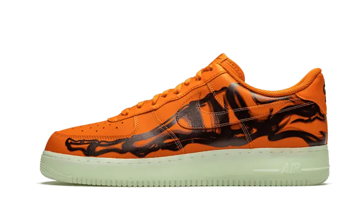 Nike Air Force 1 Low Orange Skeleton Halloween (2020) - CU8067-800