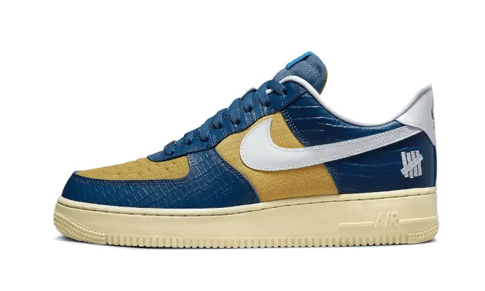 Nike Air Force 1 Low SP Undefeated 5 On It On It Blue Yellow Croc - DD1873-101