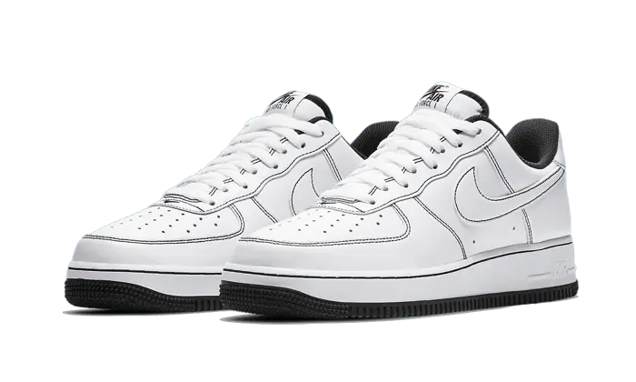 Nike Air Force 1 Low Stitch White Black - CV1724-104