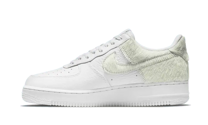 Nike Air Force 1 Low White Pony Hair Heel - DM9088-001