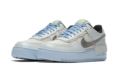 Nike Air Force 1 Shadow Pure Platinum Snakeskin Blue - CV3027-001