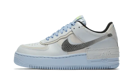 Nike Air Force 1 Shadow Pure Platinum Snakeskin Blue - CV3027-001