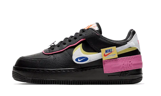 Nike Air Force 1 Shadow Removable Patches Black Pink - CU4743-001